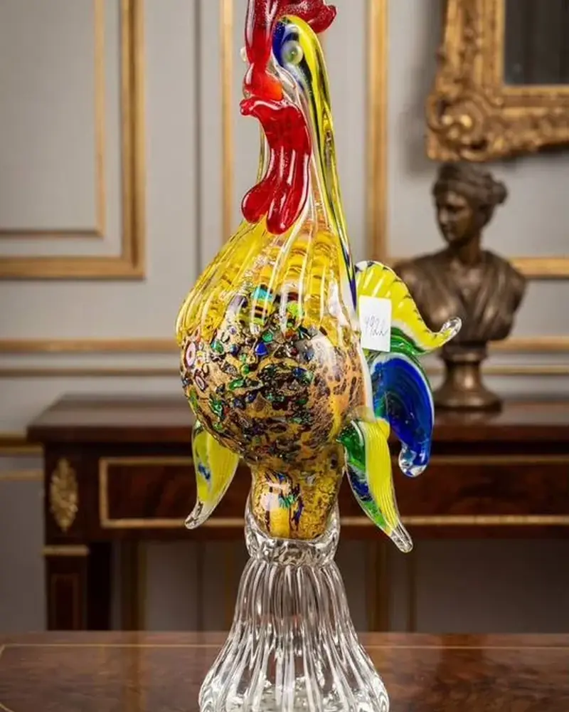 Статуэтка петух Италия, Murano